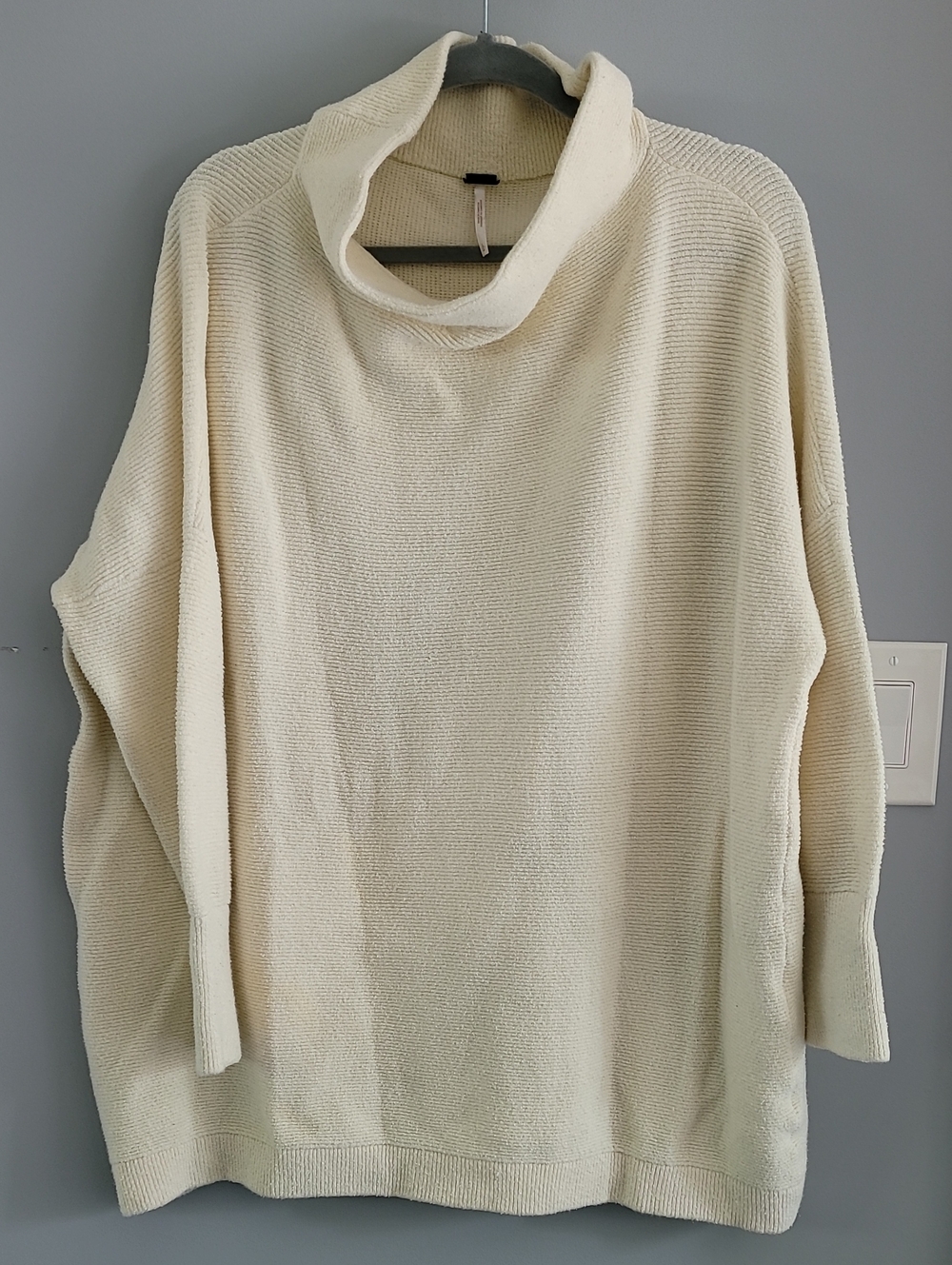 Free People Ivory Cowl Neck Sweater
